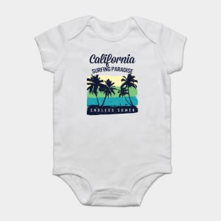 California Surfing Paradise Baby Bodysuit